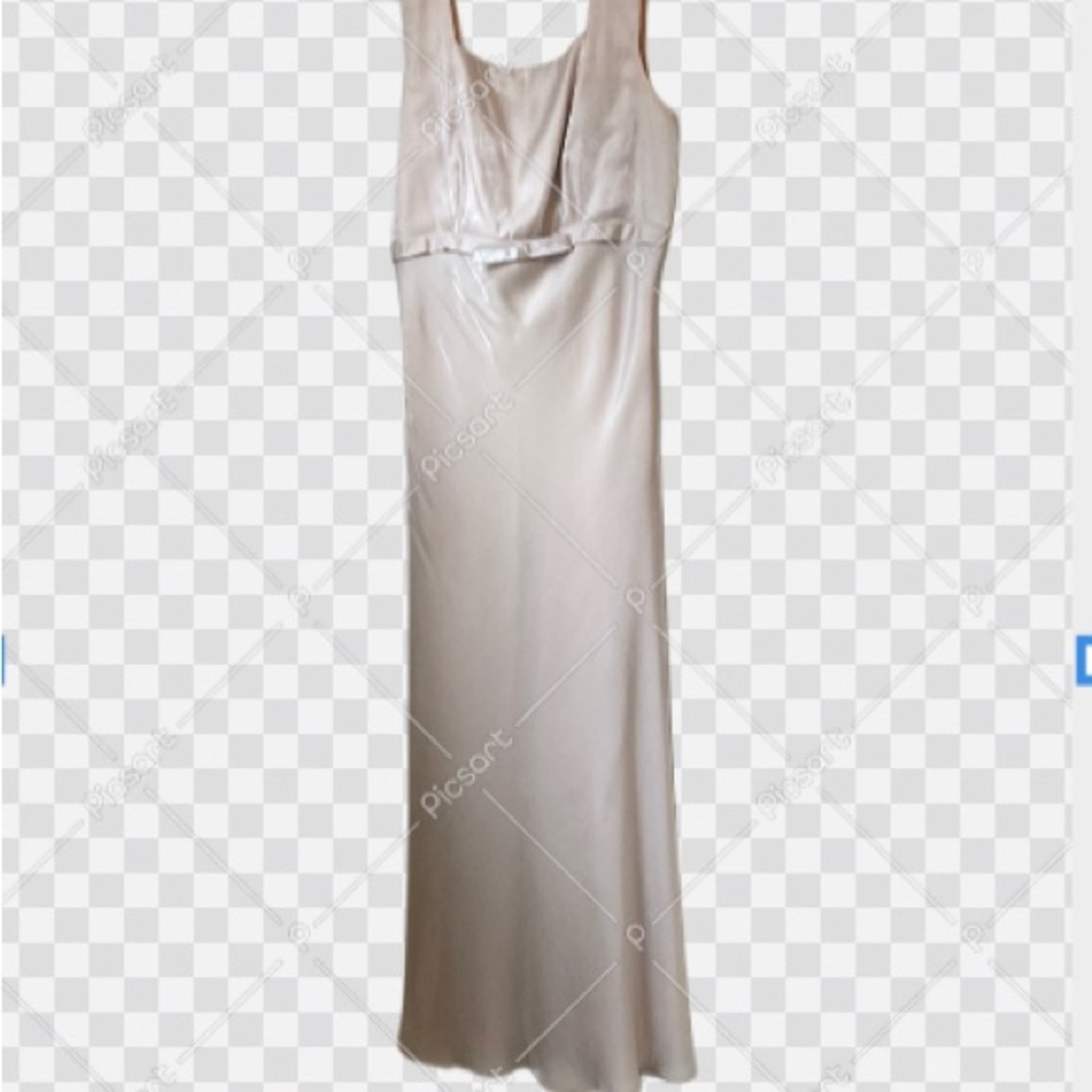 Vtg Y2K Michaelangelo Cream Sleeveless Slip Dress
